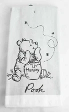 Disney WINNIE THE POOH "Hunny" Kitchen Towels Bees Honey Pot Pondering ** NEW **