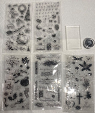 Inkadinkado Clear Stamp Lot Of 5 Sets of Holiday Seasons New