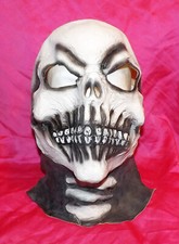 SCARY EVIL SKULL FULL HEAD LATEX MASK ADULT HALLOWEEN COSTUME