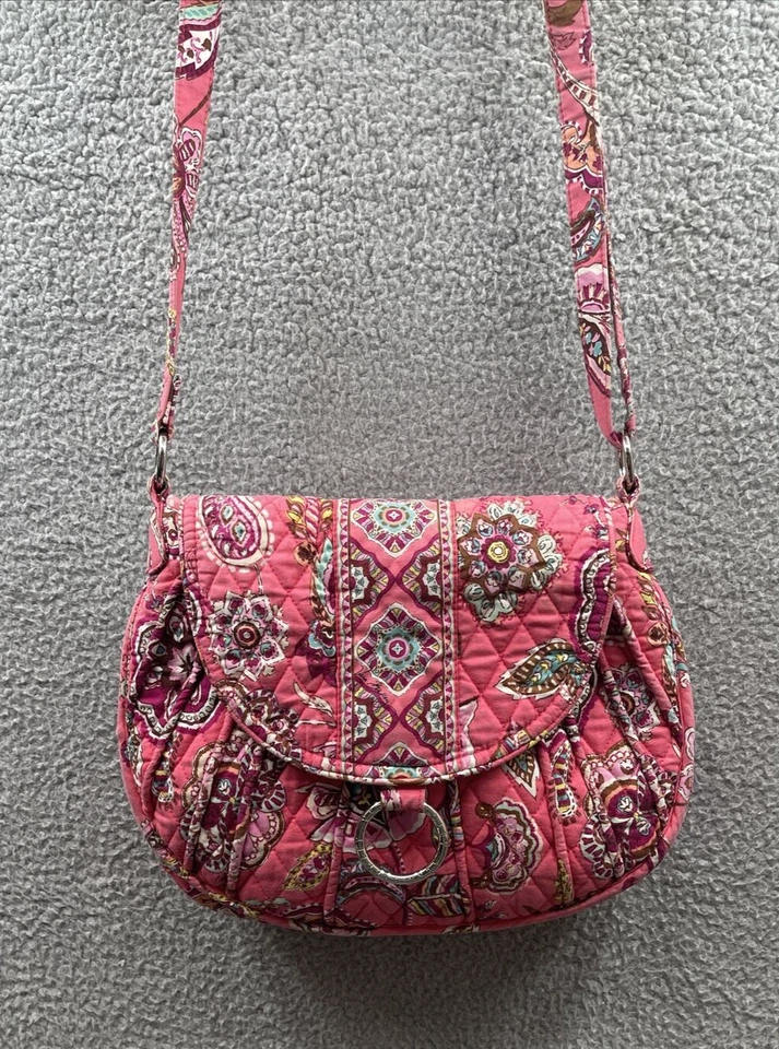 Bolso de Mano Vera Bradley Mujer Montura Call Me Coral Bandolera Excelente Estado Foto 2 de 4