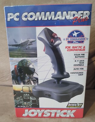 PC Commander Plus Flight Simulator Joystick IBM SV-207A Controller SEALED NEW