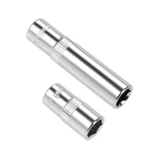 2pcs 1/4-Inch Drive by 8mm Deep and Shallow Socket Cr-V 6-Point Metric
