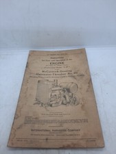 Vintage McCormick-Deering Harvester-Threshers Engine Care Operation No 60 