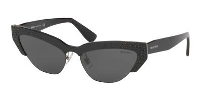 NEW Miu Miu 04US Special Project Sunglasses VW31A1 Black 100% AUTHENTIC