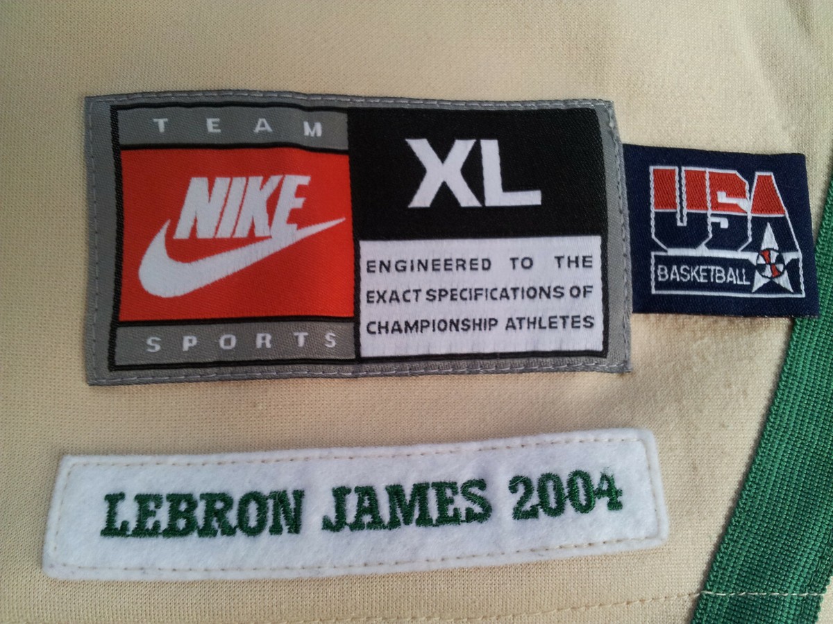 VTG RARE NIKE 23 IRISH 6 USA OLIMPIC TEAM LEBRON JAMES