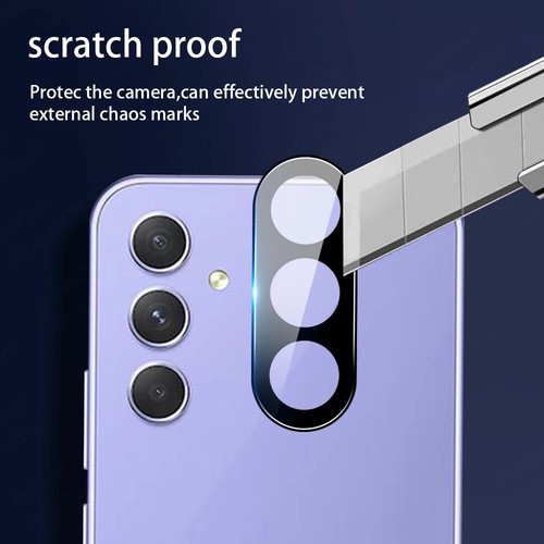 Für Samsung Galaxy A14 A54 schwarz/klar Hartglas Kamera Objektivschutz - Bild 7 von 7