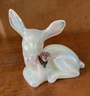 FENTON Pearly Sentiments Opalescent Glass Deer Figurine w tag
