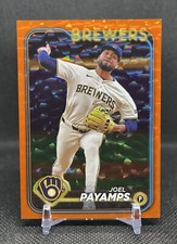 2024 Topps Update JOEL PAYAMPS #US-153 ORANGE CRACKLE Foilboard /299 Brewers SP