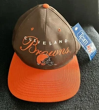 Vintage Cleveland Browns Drew Pearson Companies Team NFL SnapBack Hat