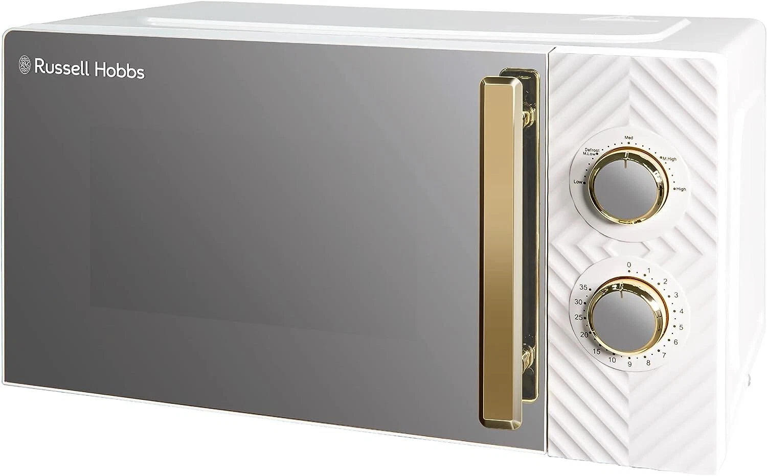 17 Litre 700W White Solo Manual Microwave With Groove Design
