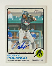 2022 Topps Heritage Minor League Federico Polanco RC On Card AUTO #ROA-FP