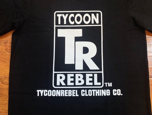 TYCOONREBEL CLOTHING CO. WHITE TYCOON LOGO MEN’S T SHIRT 2XL SIZE HEAVY COTTON - Picture 4 of 5