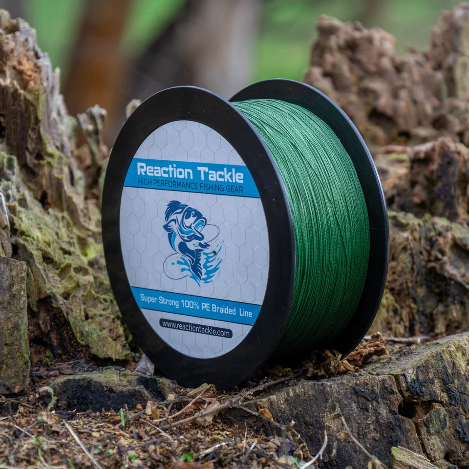 Reaction Tackle Performance Braided Fishing Line / Braid - NO FADE Low Vis Green - Image 3 of 4