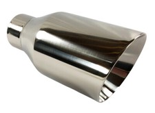 Exhaust Tip 2.25 Inlet 4.00 Outlet 8.00 Long Wboss4008-225-dw-ss Weld On Slan