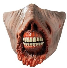 Burned Face Scary Half Mask Cosplay Costume Party Halloween Masquerade Cosplay