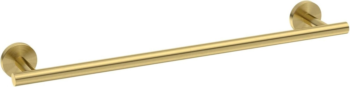 Modern 24" Towel Bar In Brushed Gold – SUS304 Stainless Steel, Wall Mounted, For Bathroom Or Kitchen, With Hardware Included