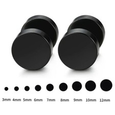 Hypoallergenic Steel Flat Back Stud Earrings for Women Men Cartilage Screw Back