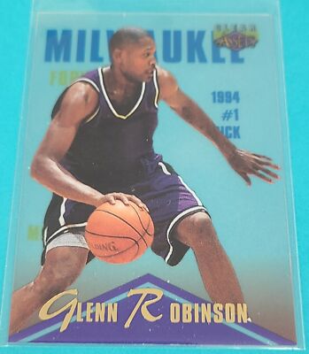 1996 Classic Clear Assets #26 Glenn Robinson Milwaukee Bucks Basketball Card 8C