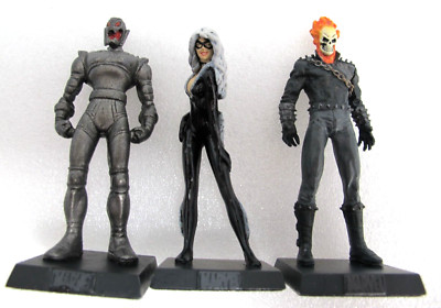 Metal Marvel 2005/6 Figuren Ghost Rider, Black Cat & Ultron - (3533)