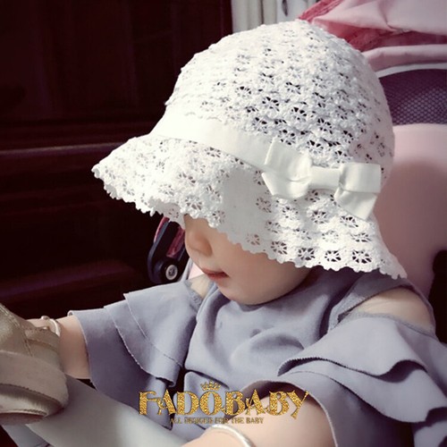 Kids Toddler Child White Lace Bucket 