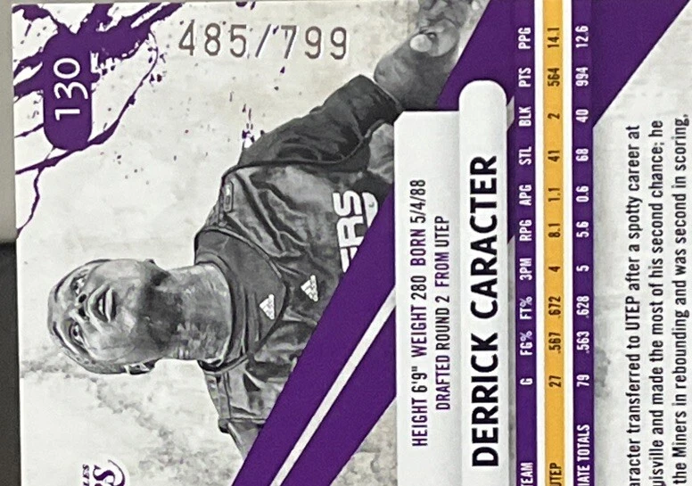 2010 Rookies & Stars Longevity Signatures /799 Derrick Caracter RC Auto Lakers - Image 3 of 3