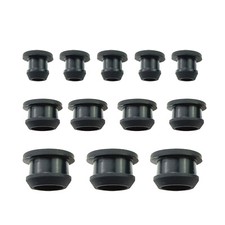 2.5-60.6mm Snap-on Hole Plug Silicone Rubber Black Blanking End Cap Seal Stopper
