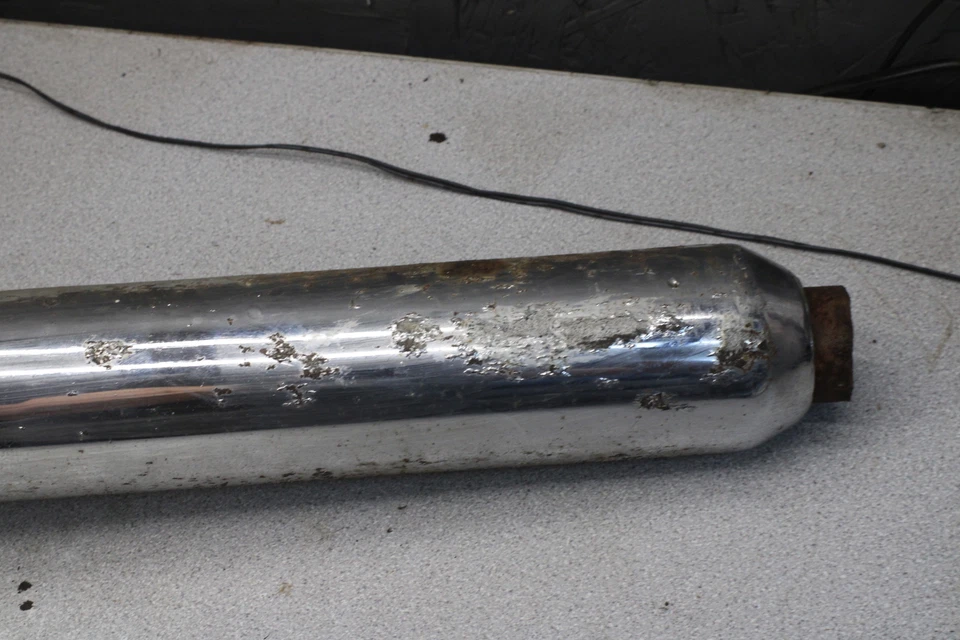 Yamaha CS3 200 1971 silenciador de escape derecho tubo silenciador 4561.SW Foto 4 de 4