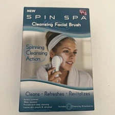 Spin Spa Cleansing Facial Brush with 2 Cleansing Attachments