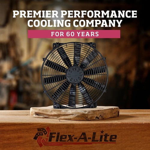 Flex-A-Lite 104695 (11624) 24Volt 16" Trimline Auxiliary Reversible Electric Fan - Picture 2 of 6