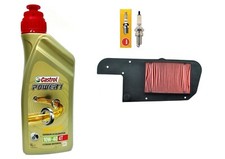 TAGLIANDO HONDA FES FORESIGHT 250 CASTROL 10W40 CANDELA FILTRO ARIA SCOOTER