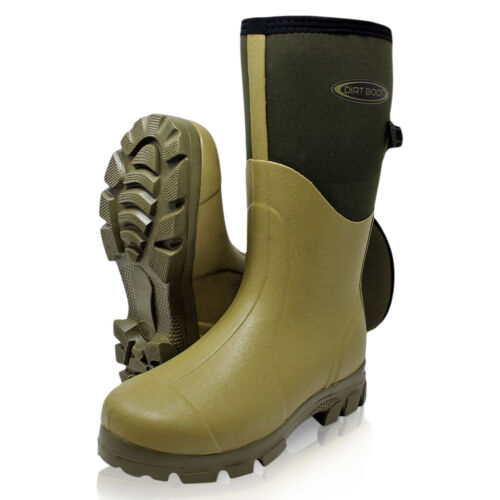 Dirt Boot Neoprene Wellington Muck Field Boots Adjustable Gusset Wellies - Picture 1 of 43