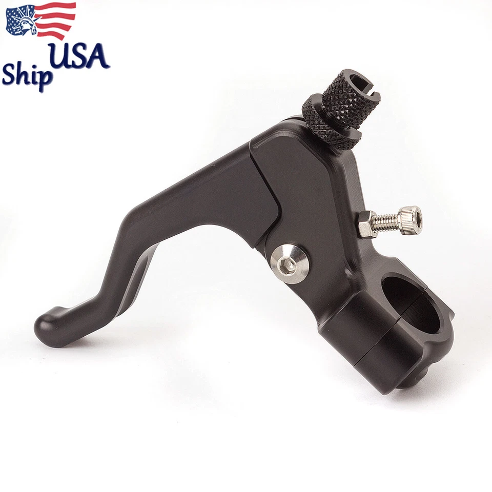 CNC Shorty Performance Stunt Clutch Cable Lever Universal 22mm Handlebar Black - Изображение 2 из 4