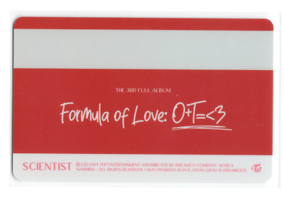 Twice Momo Photocard | Formula of Love ID | eBay