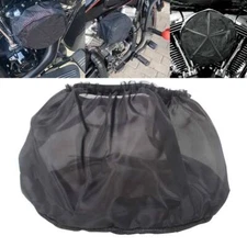 Black Air Filter Cleaner Rain Sock Dustproof Protective For Harley Touring Dyna
