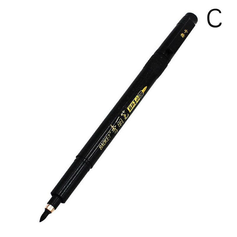 3/4 pcs/lot Hand Lettering Brush Pen Black Ink Calligraphy Pen