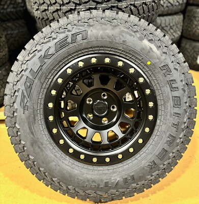 17x9 Black Rhino Primm Wheels 33'' Falken AT Tires 6x5.5 Chevy Silverado 1500