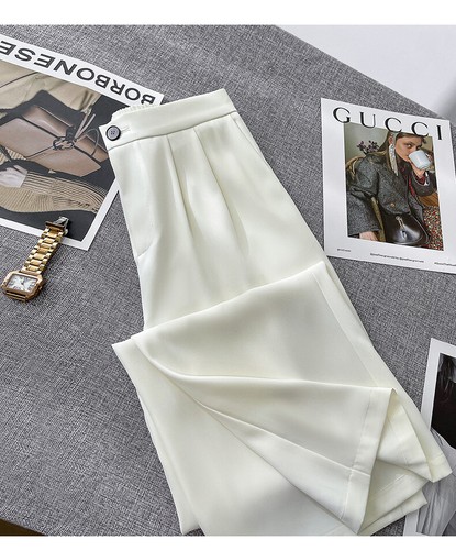 Women Formal Suit Set New Casual Autumn Suit Jacket Wide Leg Pants Two-piece Set - 第 21/27 張圖片