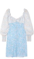 RIXO - FARA FLORAL-PRINT SILK MINI DRESS SIZE SMALL NEW WITH TAGS On