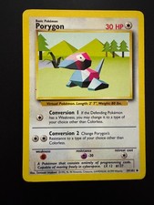 Porygon 39/102 Uncommon Base Set Unlimited Pokemon LP