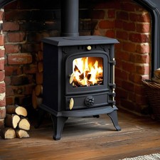 RoyalFire 4.5kW Cast Iron DEFRA Multifuel Stove Wood & Charcoal Burner Heater