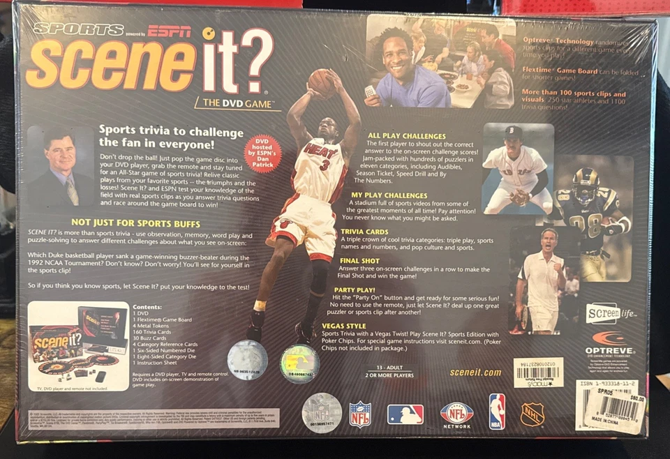 NEW!  Scene It? SPORTS Edition powered by ESPN The DVD Sports Game 2005 - Image 2 of 2