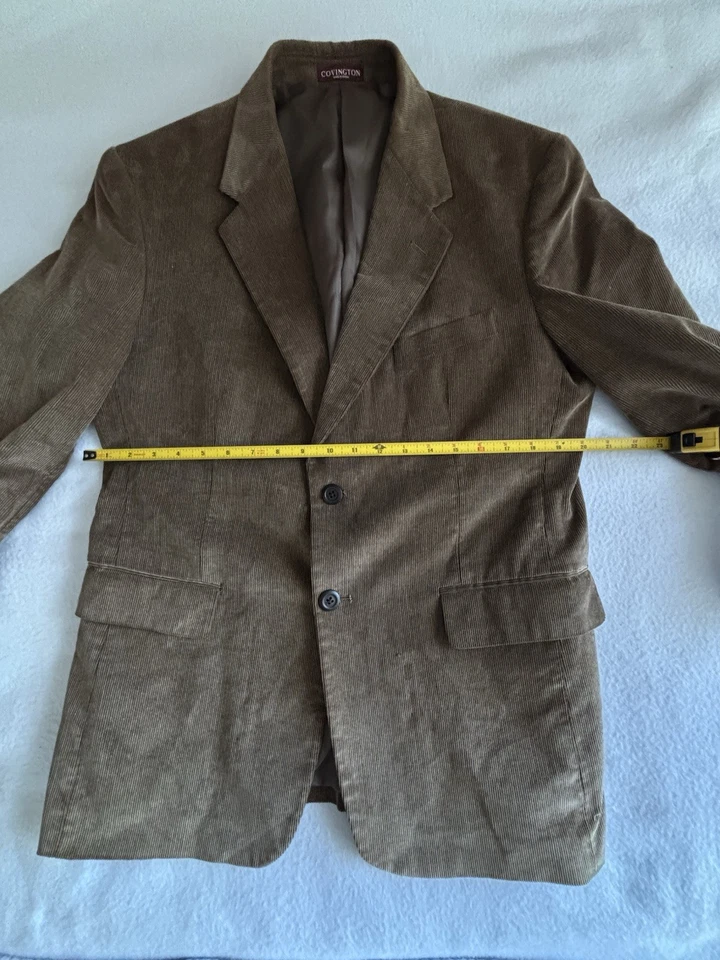 Blazer Covington Hombre Pana Marrón - Talla 40S, Excelente Estado Usado Foto 2 de 4