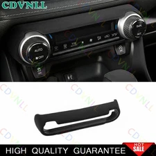 For Toyota RAV4 2019-2024 Black Suede Central AC Button Control Frame Cover 1PCS