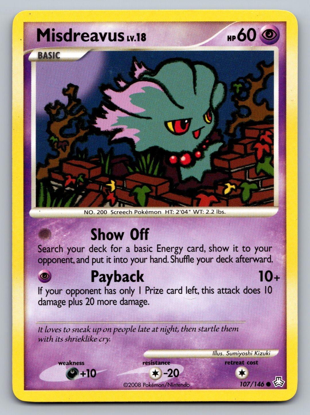 Misdreavus 107/146 C Legends Awakened Pokemon LP