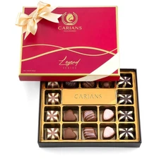 CARIANS Chocolatier Assorted Gourmet Chocolate Gift Box, Dark, Milk, White Ch...