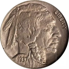 1937-D 3 Legs 5c NGC AU58 CAC Buffalo Nickel 2033559-005