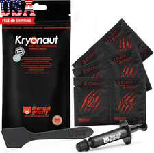 Kryonaut - 1 Gram - Extremely High Performance Thermal Paste  12 Cleaning Wipes