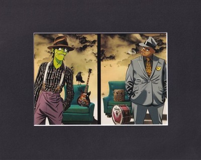 8X10'' Matted Print Picture Gorillaz Band: 2-D, Murdoc, Noodle, Russel.