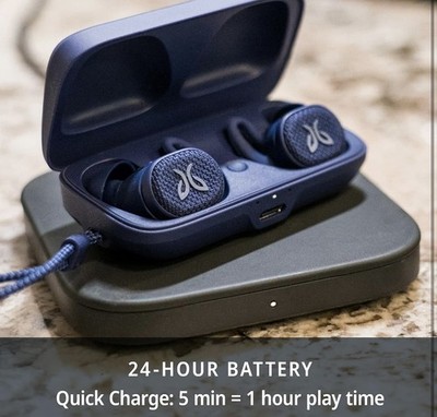Jaybird Vista 2 True Wireless Bluetooth Earbuds ANC Waterproof Sport Blue - BNIB