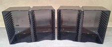 2x Lot Atlantic CD Storage Tower Gray Plastic Rack 60 CDs (30 X2) Stackable 1990